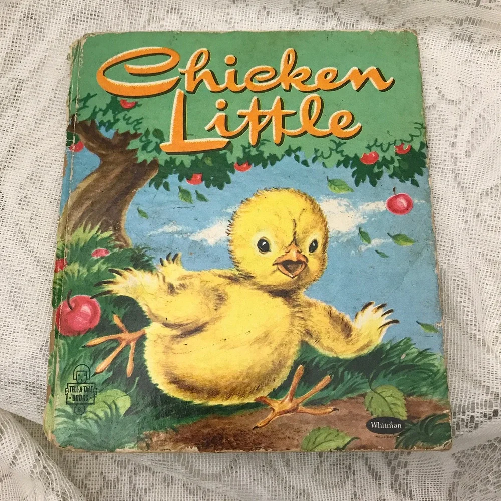 Vintage Children's Books, Three‎ Books Disney Chicken Little Whitman Tell a Tale
